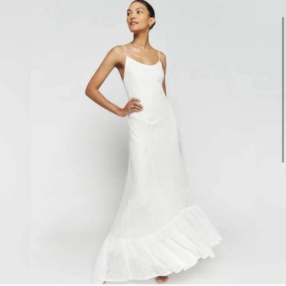 NWT Reformation Shae bridal Dress White Size 2 - Picture 1 of 4